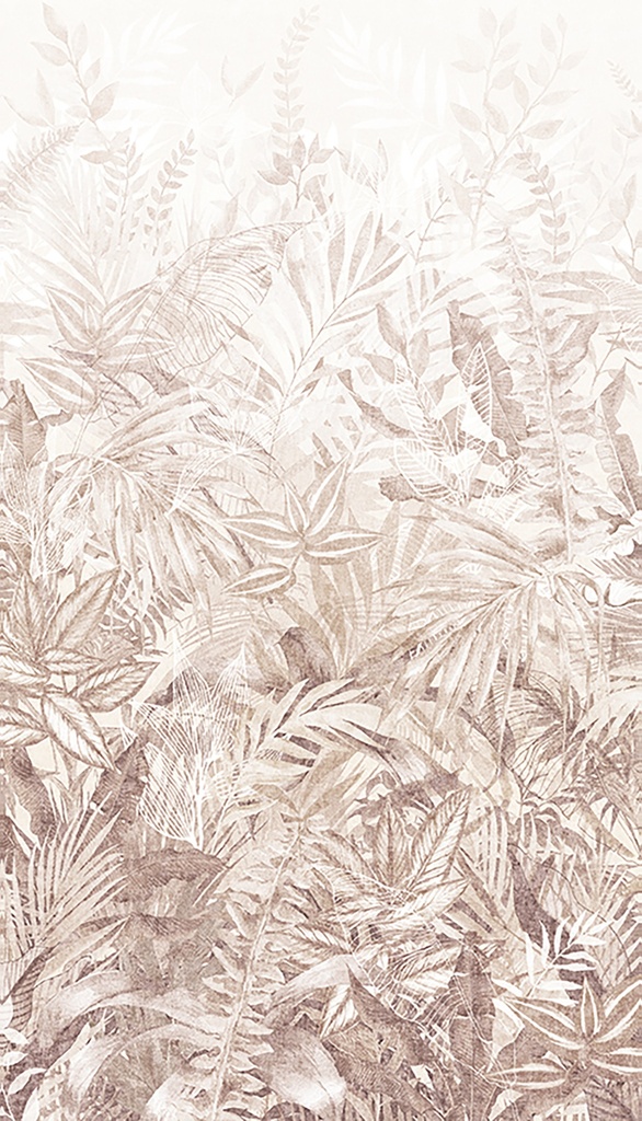 Riviera Maison - Linen Leaves Mural (Small Version) 350707