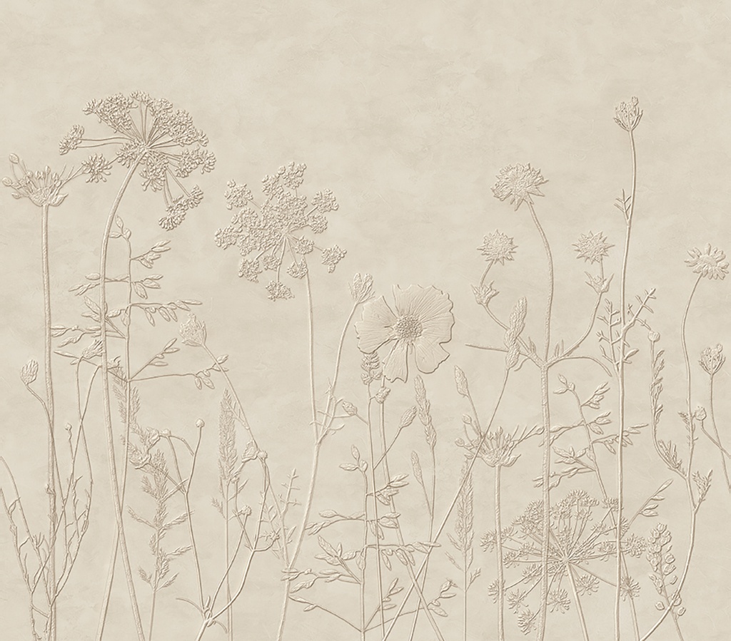 [350701] Riviera Maison - Silhouette Flowers Mural 350701