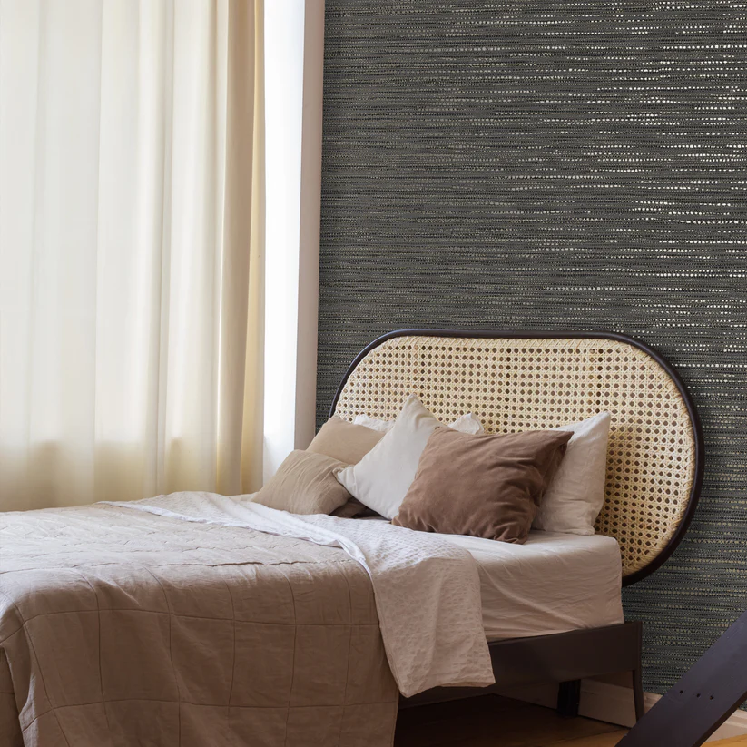 Tactile Textures - Chunky Weave Charcoal 122436