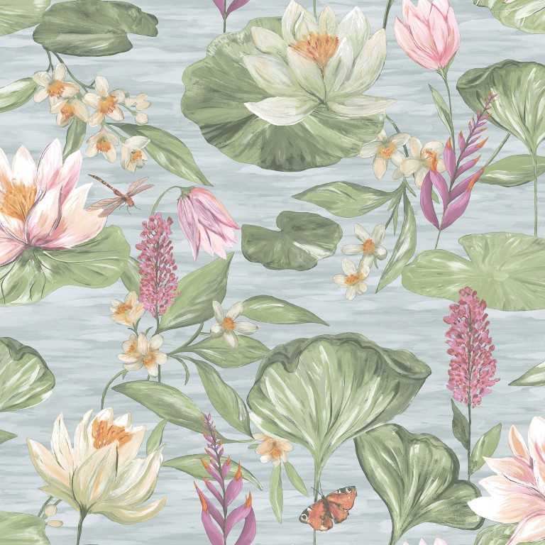 The Lost Gardens - Water Lily Blue 91640