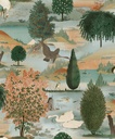 Xanadu - Tundra orange green 91531
